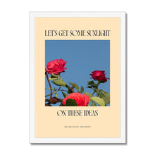 Load image into Gallery viewer, Sunlight On Those Ideas - Framed Art Print