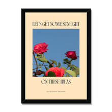 Load image into Gallery viewer, Sunlight On Those Ideas - Framed Art Print