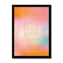Load image into Gallery viewer, Reset to Rise - Framed Art Print
