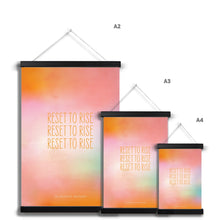 Load image into Gallery viewer, Reset to Rise - Art Print with Hanger