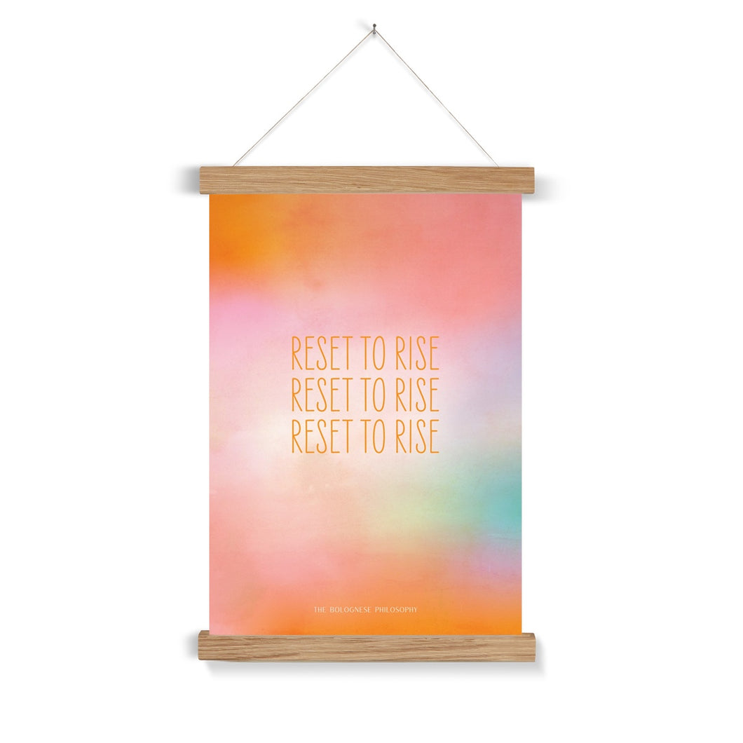 Reset to Rise - Art Print with Hanger